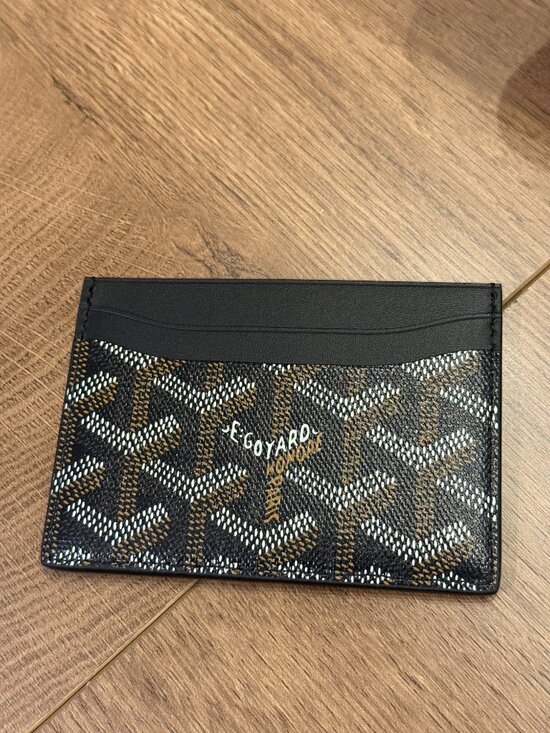 Goyard Other - Goyard Saint Sulpice Card Holder Black Goyardine canvas with leather accents